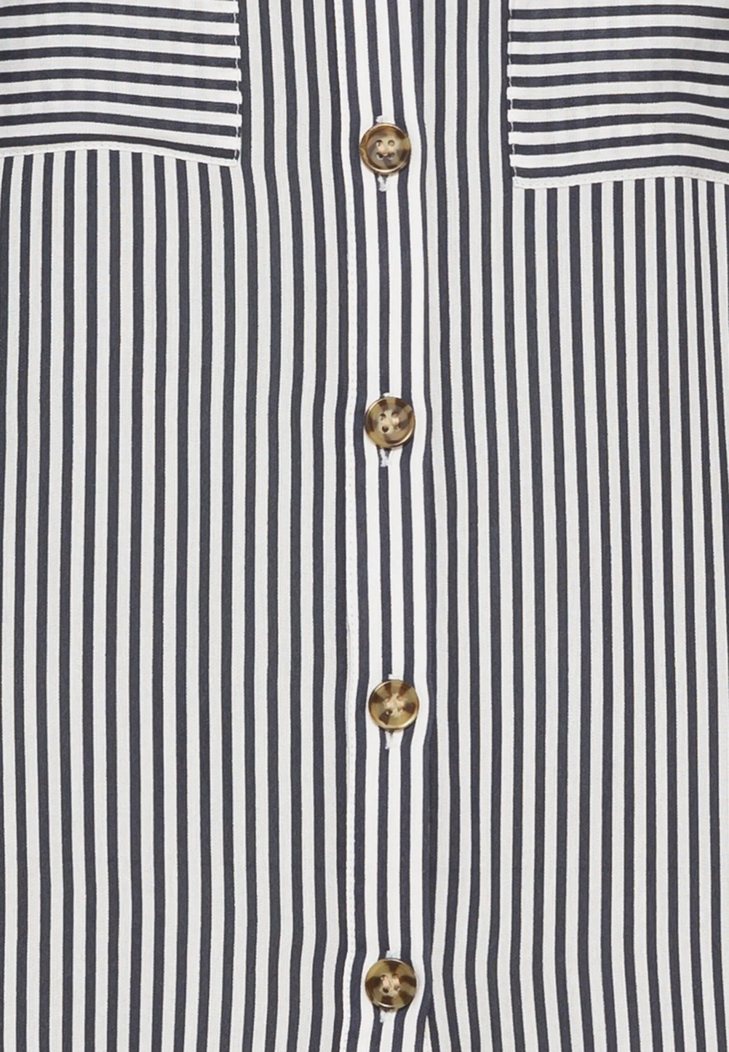 Vero Moda Tall Vmbumpy Shirt New- Button-Down Blouse - Snow White/India Ink 5 Vero Moda Tall Vmbumpy Shirt New- Button-Down Blouse - Snow White/India Ink - Image 3