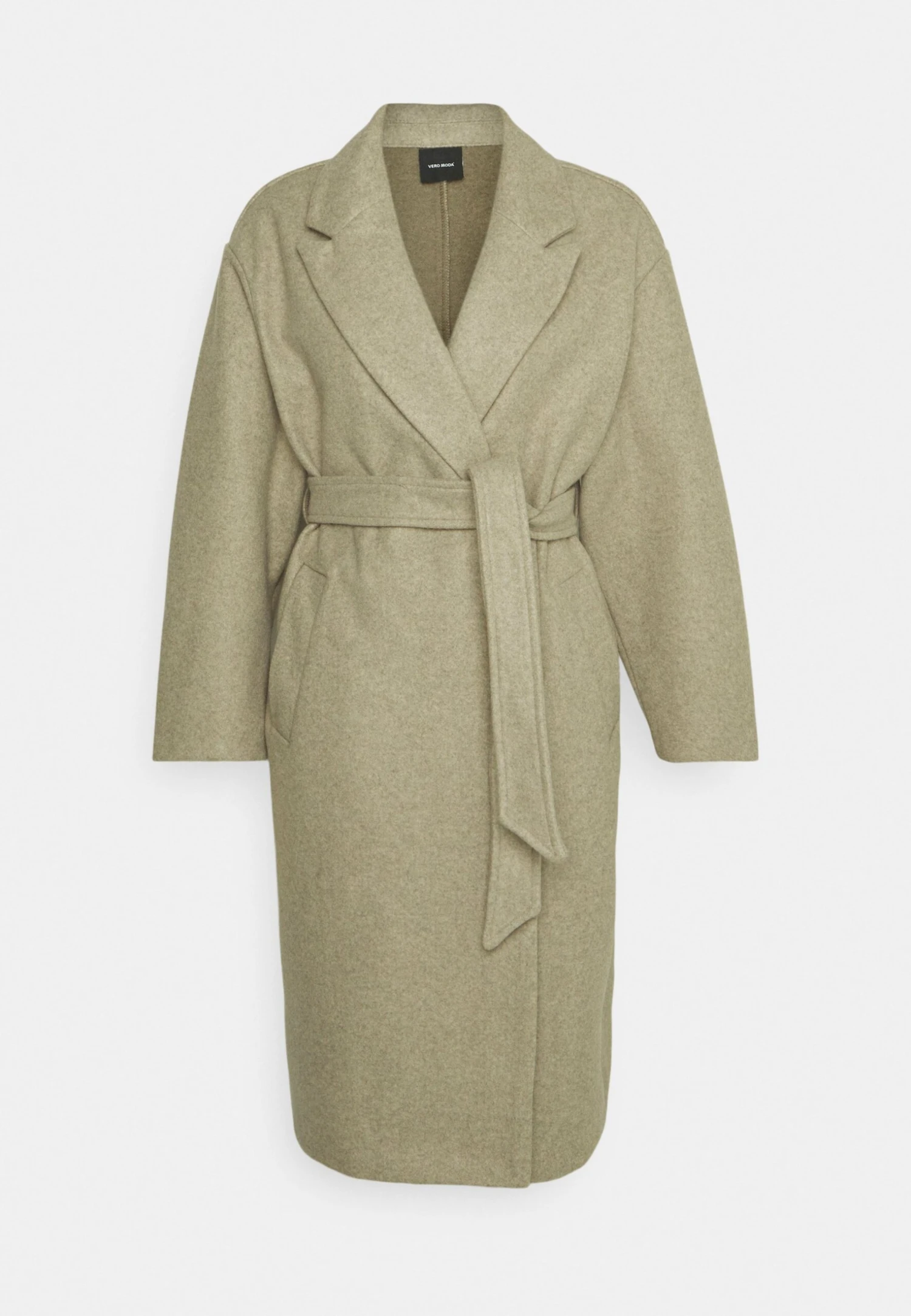 Vero Moda Petite Vmfortune Long Jacket - Classic Coat - Silver Mink 7 Vero Moda Petite Vmfortune Long Jacket - Classic Coat - Silver Mink - Image 5