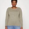 Vero Moda Curve Vmcare Structure O Neck - Jumper - Laurel Oak -Vero Moda b6525f2d483548528de5e3a98f682e5c