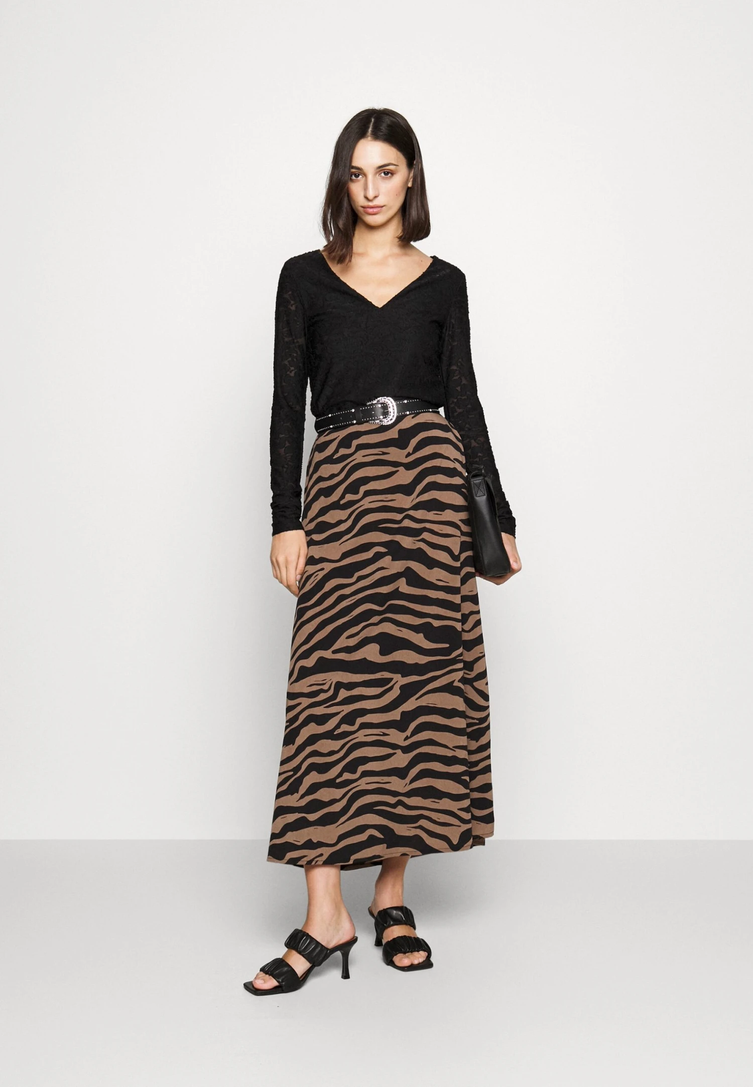 Vero Moda Tall Vmshilah Naja Ankle Skirt - Maxi Skirt - Brown Lentil/Perla 4 Vero Moda Tall Vmshilah Naja Ankle Skirt - Maxi Skirt - Brown Lentil/Perla - Image 2