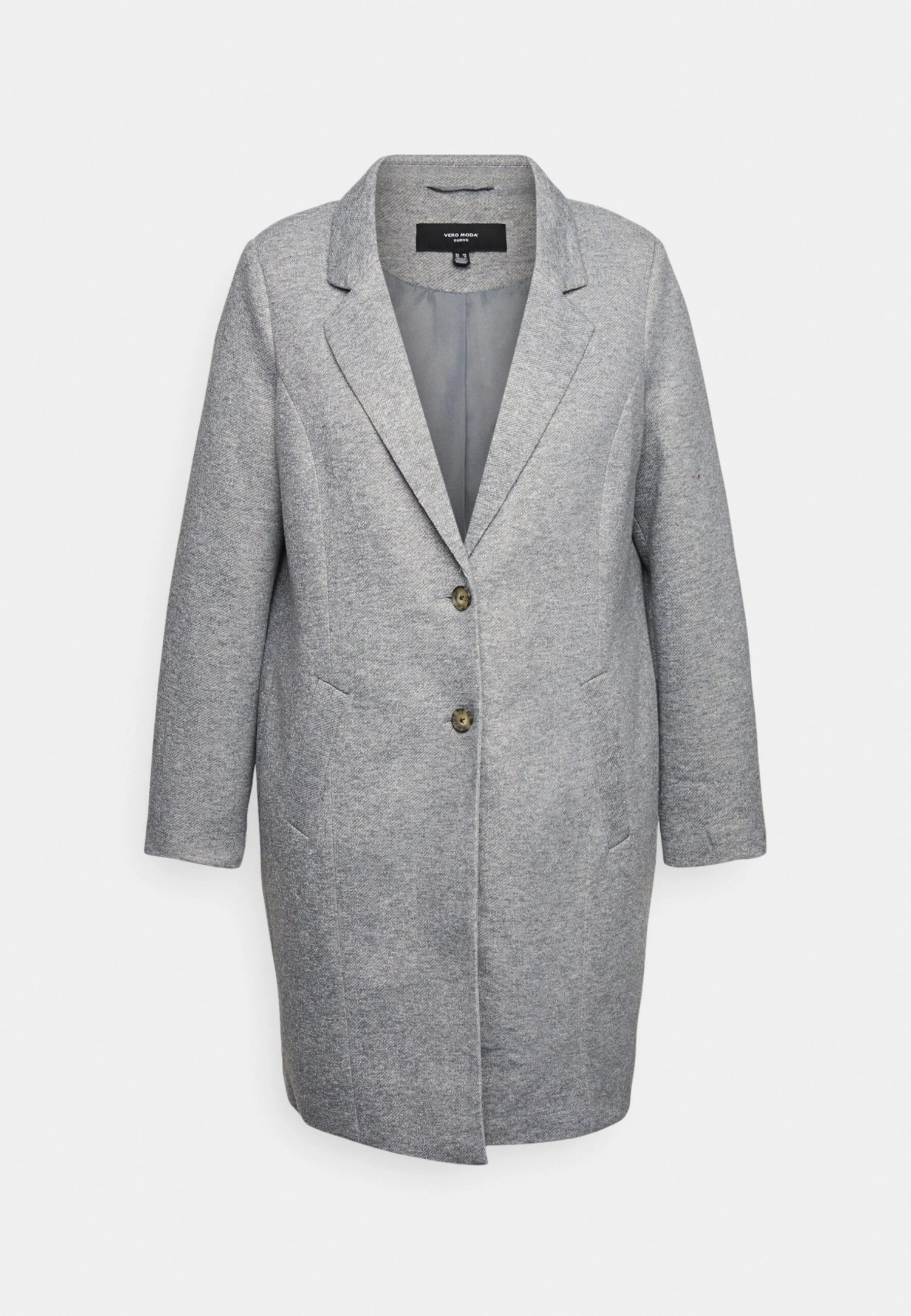 Vero Moda Curve Vmverodonacallie Coat - Short Coat - Light Grey Melange 7 Vero Moda Curve Vmverodonacallie Coat - Short Coat - Light Grey Melange - Image 5
