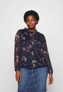 Vero Moda Curve Vmcmilla- Blouse - Navy Blazer/Sallie