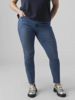 Vero Moda Curve Vmludy Slim Curve - Jeggings - Medium Blue Denim