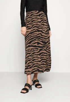 Vero Moda Tall Vmshilah Naja Ankle Skirt - Maxi Skirt - Brown Lentil/Perla