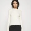 Vero Moda Petite Vmevie Contrast Edge - Jumper - Birch/Black -Vero Moda c0349282ca7340d8a2c5ac4b349d6558
