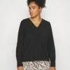 Vero Moda Curve Vmclena Pleat- Blouse - Black -Vero Moda c0e3ddce902c41dd859bb63bd3845947