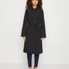 Vero Moda Vmtessasofia Long- Trenchcoat - Black -Vero Moda c33fa2a94a044b829a19cd6bd3cbe603