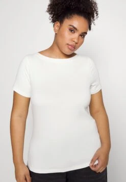 Vero Moda Curve Vmvanda - Basic T-Shirt - Snow White -Vero Moda c361662c827e410591ae1f9a312fa9aa