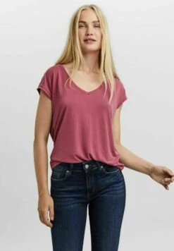 Vero Moda Vmfilli Ss V-Neck Ga Noos - Basic T-Shirt - Dry Rose