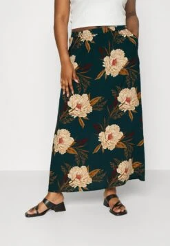 Vero Moda Curve Vmceasy Skirt- Maxi Skirt - Ponderosa Pine/Camille