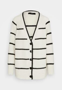Vero Moda Vmsway V-Neck Cardigan - Cardigan - Birch/Black -Vero Moda cbf631cbc35e472db8b9310938b5e09b