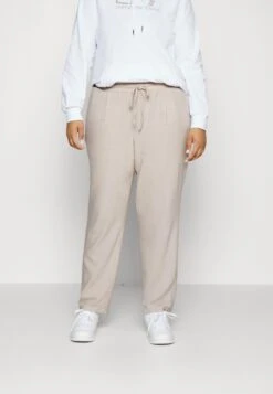 Vero Moda Curve Vmjesmilo Ankle Pants - Trousers - Silver Lining