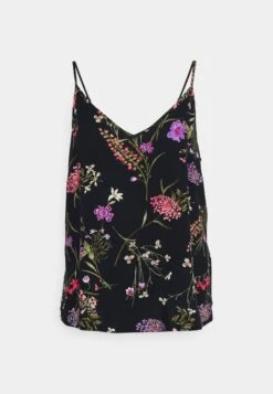 Vero Moda Vmeasy Singlet V Neck- Top - Black/Mille -Vero Moda cc3ed0ab642540a6b663425069d8ac78