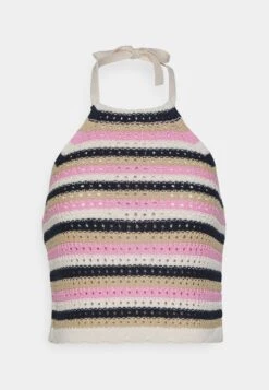 Vero Moda Petite Vmshaji Halterneck - Top - Birch/Bonbon/Navy Blazer/Irish Cream -Vero Moda cf50dc1951bf4fc1a0059e20c562f464