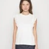 Vero Moda Petite Vmhollyn - Print T-Shirt - Snow White