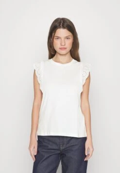 Vero Moda Petite Vmhollyn - Print T-Shirt - Snow White
