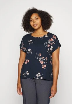 Vero Moda Curve Vmhallie New - Print T-Shirt - Night Sky