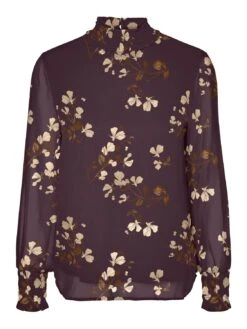 Vero Moda Vmsmilla - Long Sleeved Top - Winetasting/Hallie