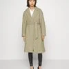 Vero Moda Petite Vmfortune Long Jacket - Classic Coat - Silver Mink