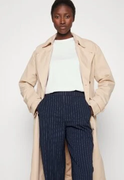 Vero Moda Tall Vmcookielis Wide Pinstripe Pant- Trousers - Navy Blazer/Birch -Vero Moda d49d0d927c884cd1bc48d7222aee21b3