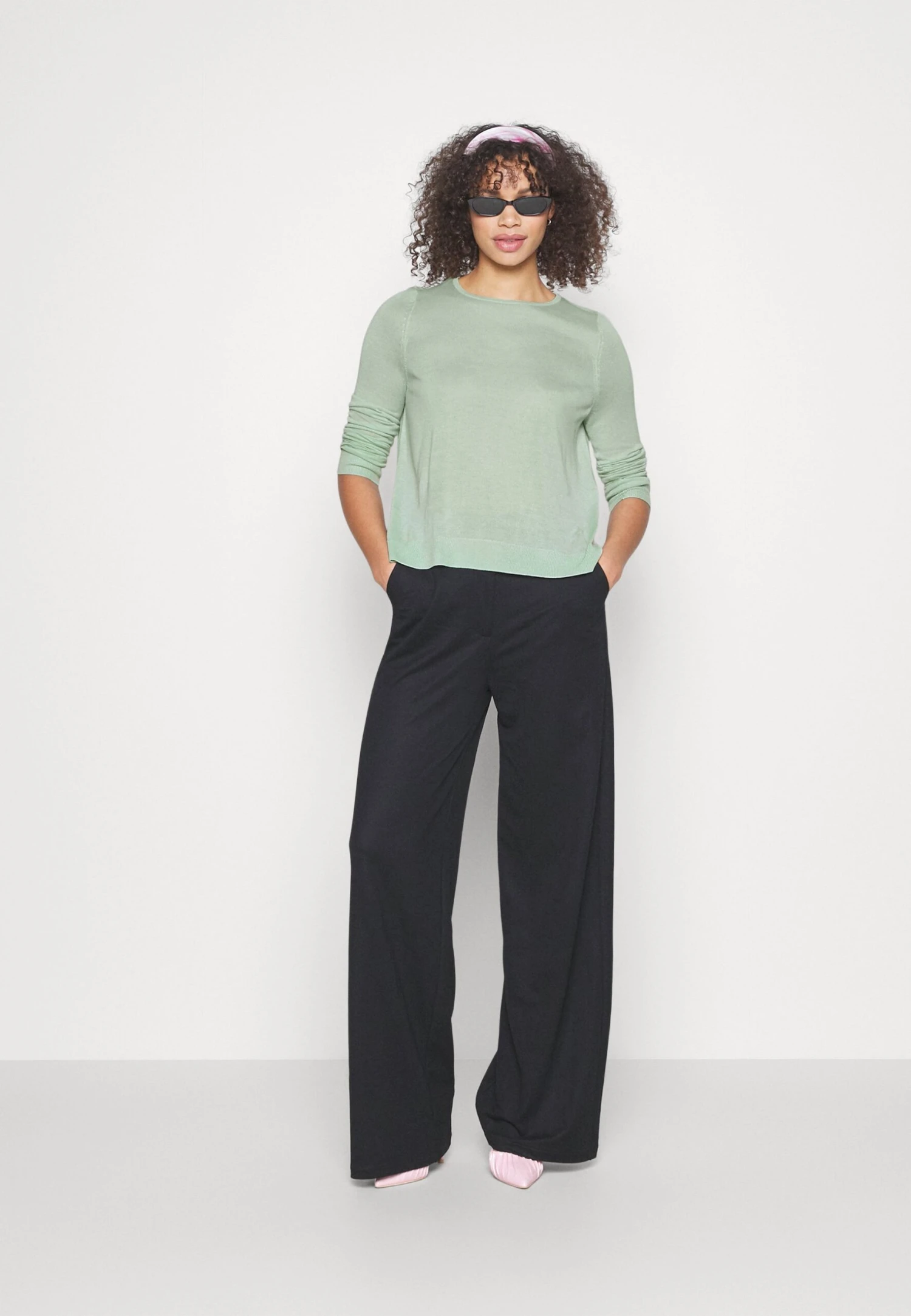 Vero Moda Tall Vmnova O-Neck- Jumper - Silt Green 4 Vero Moda Tall Vmnova O-Neck- Jumper - Silt Green - Image 2