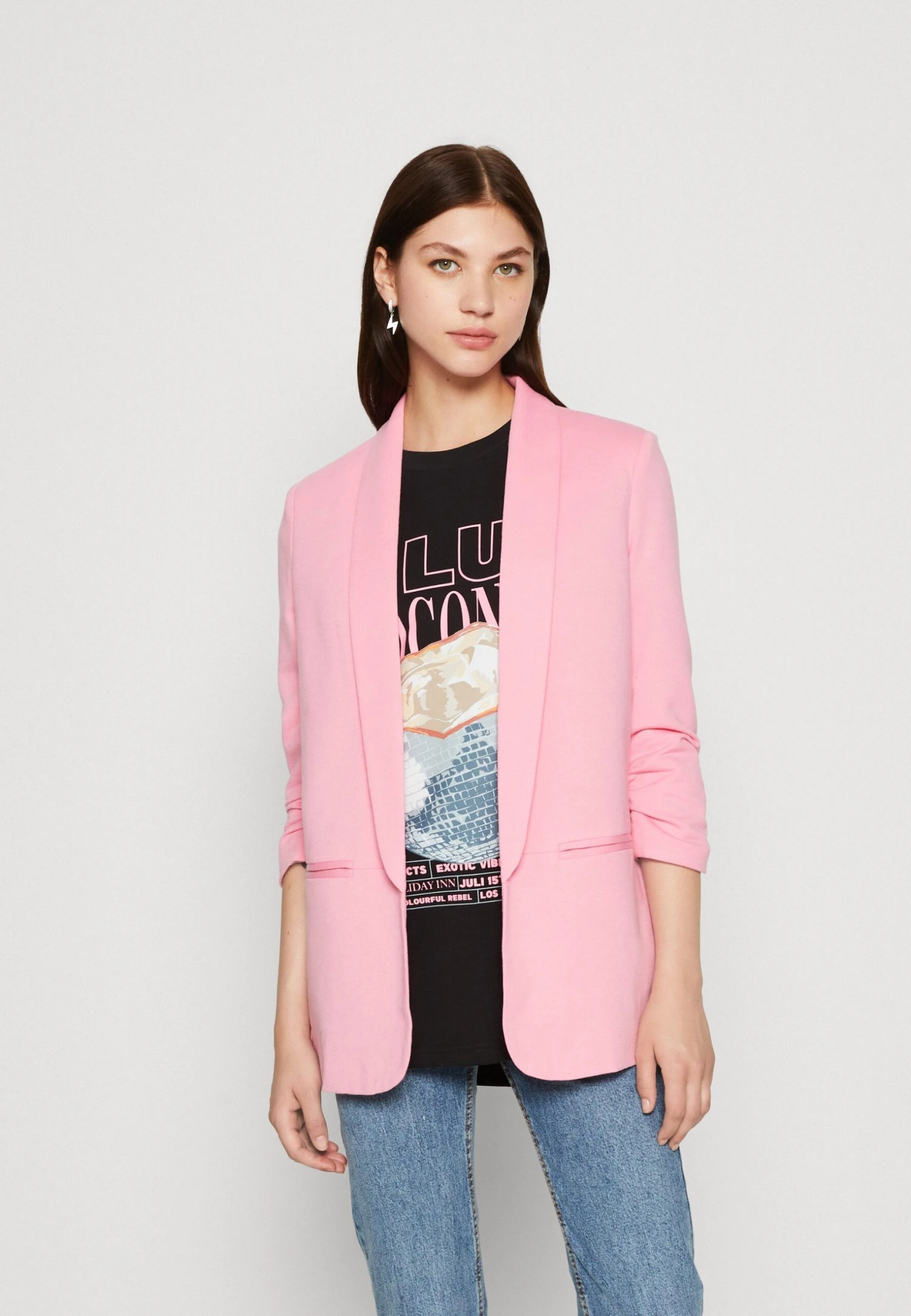 Vero Moda Vmharukimai 3/4 Classic - Short Coat - Sachet Pink 3 Vero Moda Vmharukimai 3/4 Classic - Short Coat - Sachet Pink