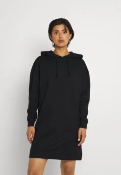 Vero Moda Vmoctavials Hoodie Dress - Day Dress - Black
