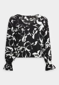Vero Moda Petite Vmpolliana V Neck - Blouse - Black/Polliana