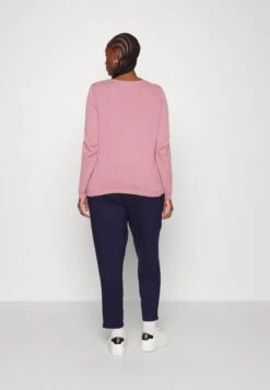 Vero Moda Curve Vmcare Structure O Neck - Jumper - Nostalgia Rose -Vero Moda ddc0075bed064bffb56f617cbcab5591