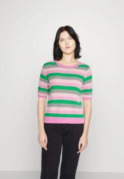 Vero Moda Vmmiami O Neck- Print T-Shirt - Cyclamen/Birch Bright Green