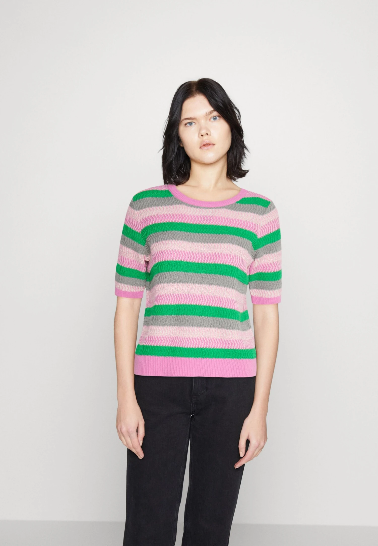 Vero Moda Vmmiami O Neck- Print T-Shirt - Cyclamen/Birch Bright Green 3 Vero Moda Vmmiami O Neck- Print T-Shirt - Cyclamen/Birch Bright Green