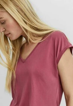 Vero Moda Vmfilli Ss V-Neck Ga Noos - Basic T-Shirt - Dry Rose -Vero Moda e81c5d0c87d247d3b5d555f98c1dde4e