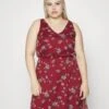 Vero Moda Curve Vmwonda Singlet Short Dress - Day Dress - Tibetan Red/Eliza -Vero Moda e9e3ba87c85b46a2b6b9f141d7c595db