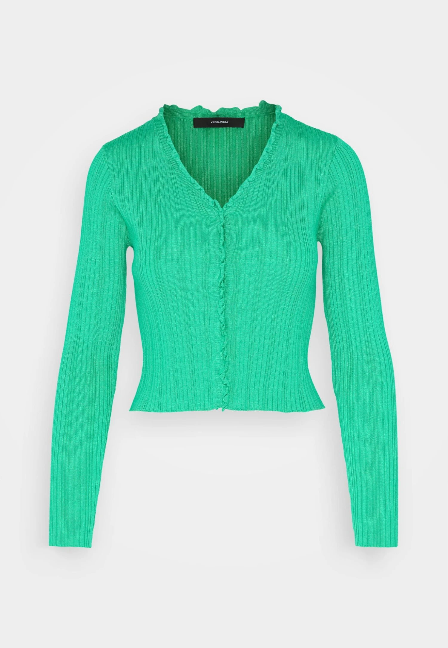 Vero Moda Vmwillow Frill Cardigan- Cardigan - Bright Green 7 Vero Moda Vmwillow Frill Cardigan- Cardigan - Bright Green - Image 5