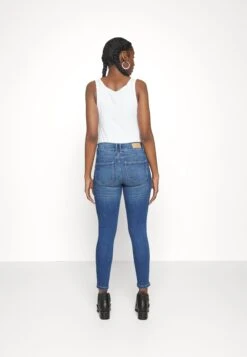 Vero Moda Petite Vmsela Mr Slim Shape - Jeans Skinny Fit - Med Blue Denim -Vero Moda ecbadfed9a9b4fa2bf5ae135bab004c8