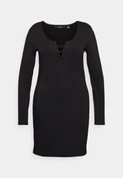 Vero Moda Curve Vmriva Short Dress- Jersey Dress - Black 12 Vero Moda Curve Vmriva Short Dress- Jersey Dress - Black -Vero Moda ef97bac0b6bb45648e707c528f20b662