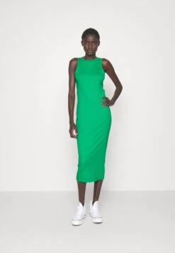 Vero Moda Tall Vmlavender Calf Dress- Jersey Dress - Bright Green