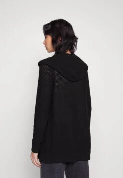 Vero Moda Petite Hood Cardigan- Cardigan - Black -Vero Moda f4afcdb58ba047fe8ba15cc6cf077c62
