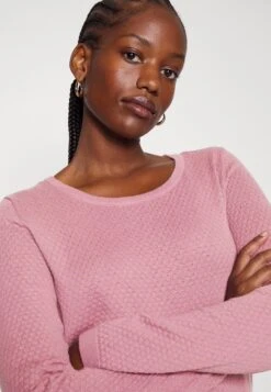 Vero Moda Curve Vmcare Structure O Neck - Jumper - Nostalgia Rose -Vero Moda f6f34ab2917f402e80aded4e04651aa0