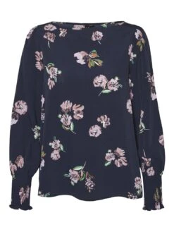 Vero Moda Vmlydia Smock - Blouse - Navy Blazer/Lana -Vero Moda f962bffbf0e54d7f87798ebb3ec3d7d7