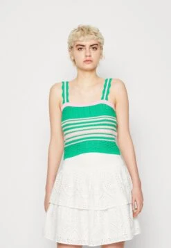 Vero Moda Vmmili Short Strap- Top - Bright Green/Bonbon/Irish Cream/Birch