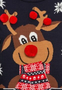 Vero Moda Vmnewfrostydeer O Neck Xmas - Jumper - Navy Blazer -Vero Moda fa51a9f503c94c0f8a9fdf96f635bb35