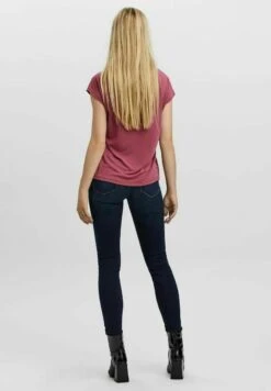 Vero Moda Vmfilli Ss V-Neck Ga Noos - Basic T-Shirt - Dry Rose -Vero Moda fa8722dd0ccf4c0c9124725f0c91de4d