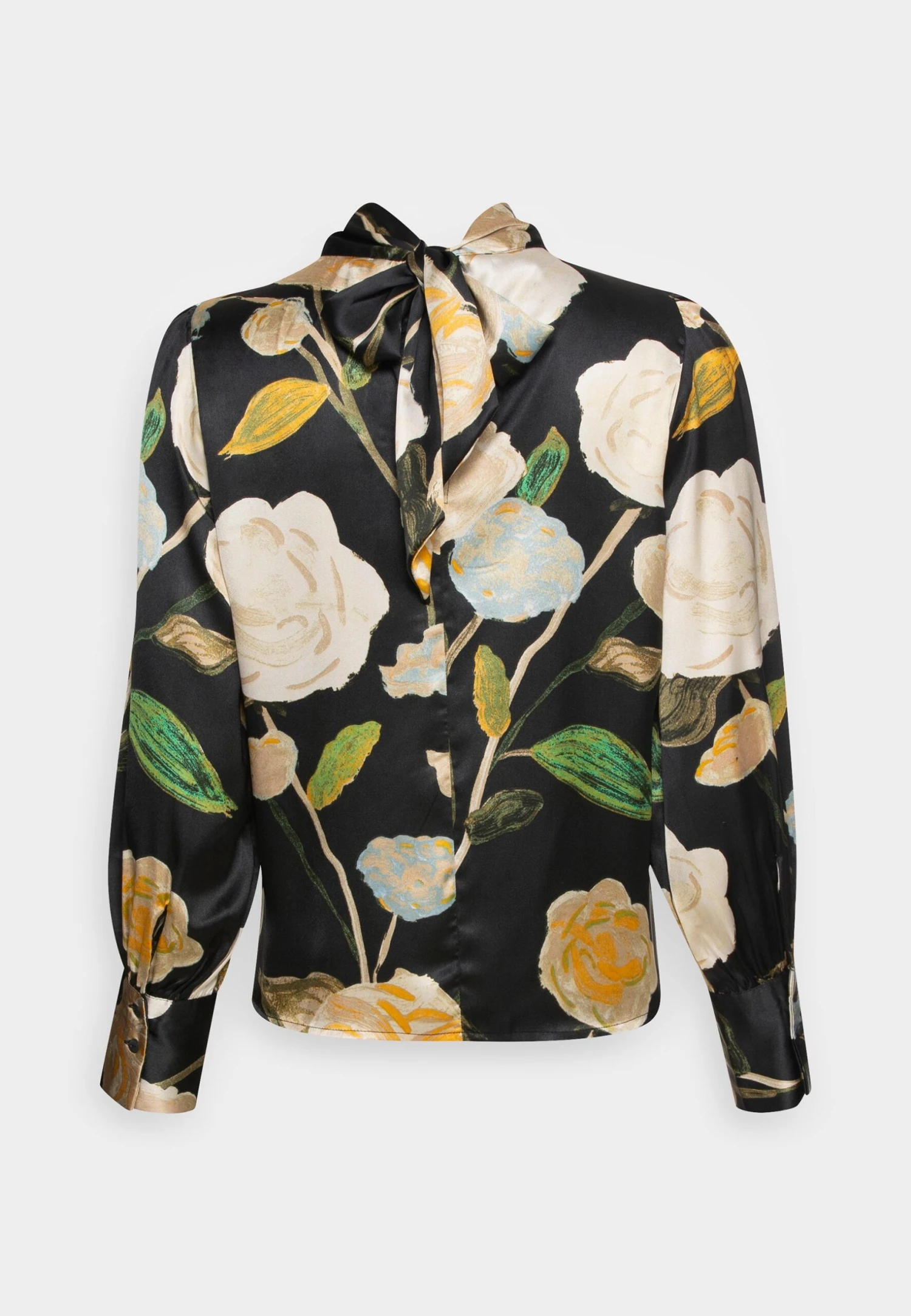 Vero Moda Petite Vmrenee Tie - Blouse - Black/Renee 4 Vero Moda Petite Vmrenee Tie - Blouse - Black/Renee - Image 2