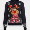 Vero Moda Vmnewfrostydeer O Neck Xmas - Jumper - Navy Blazer