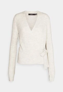 Vero Moda Tall Vmrubellefile Wrap Cardigan - Cardigan - Birch Melange -Vero Moda fb2df188afee4c0a999f596d4ae76092