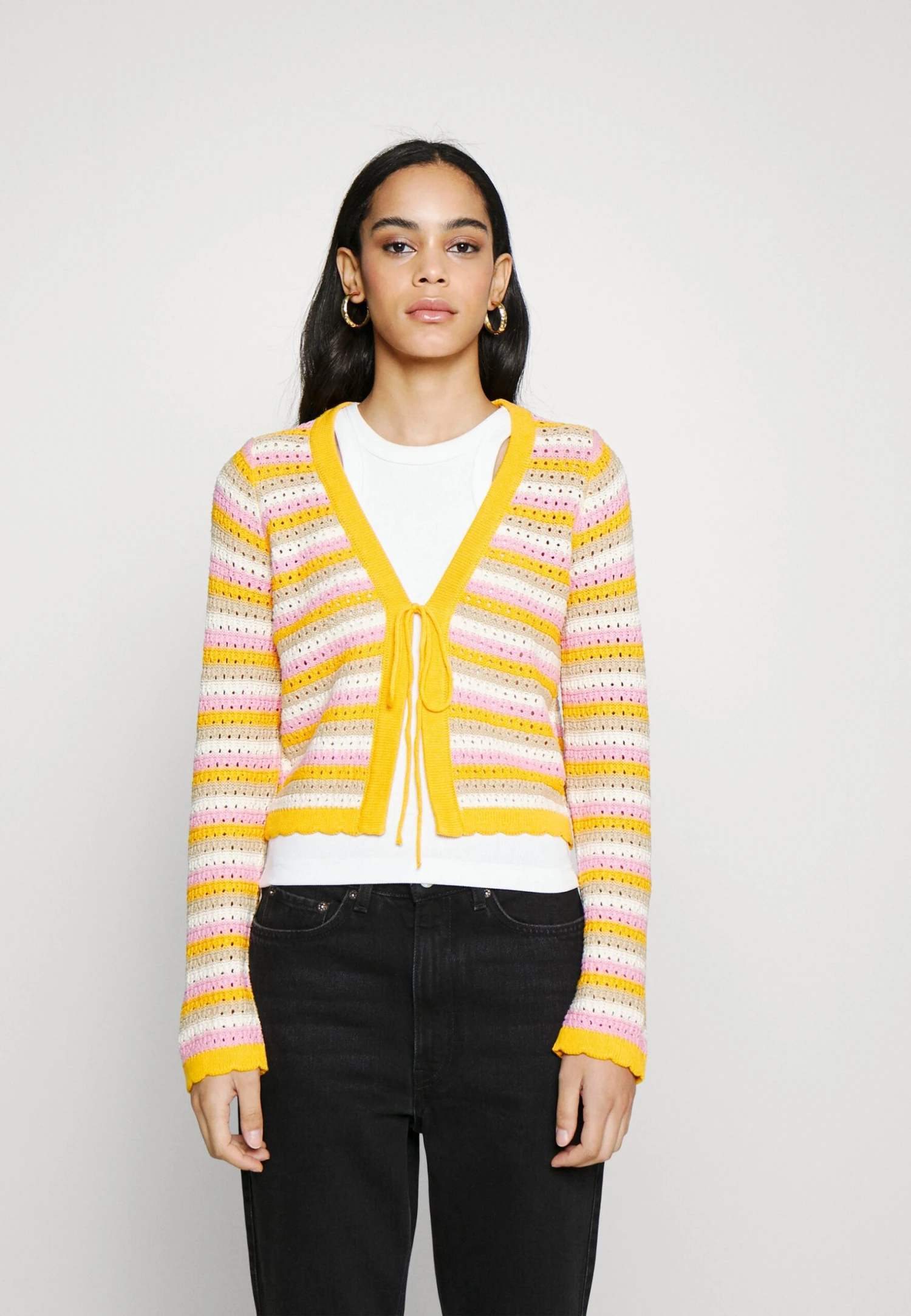 Vero Moda Cardigan - Cardigan - Radiant Yellow/Bonbon/Irish Cream /Birch 3 Vero Moda Cardigan - Cardigan - Radiant Yellow/Bonbon/Irish Cream /Birch