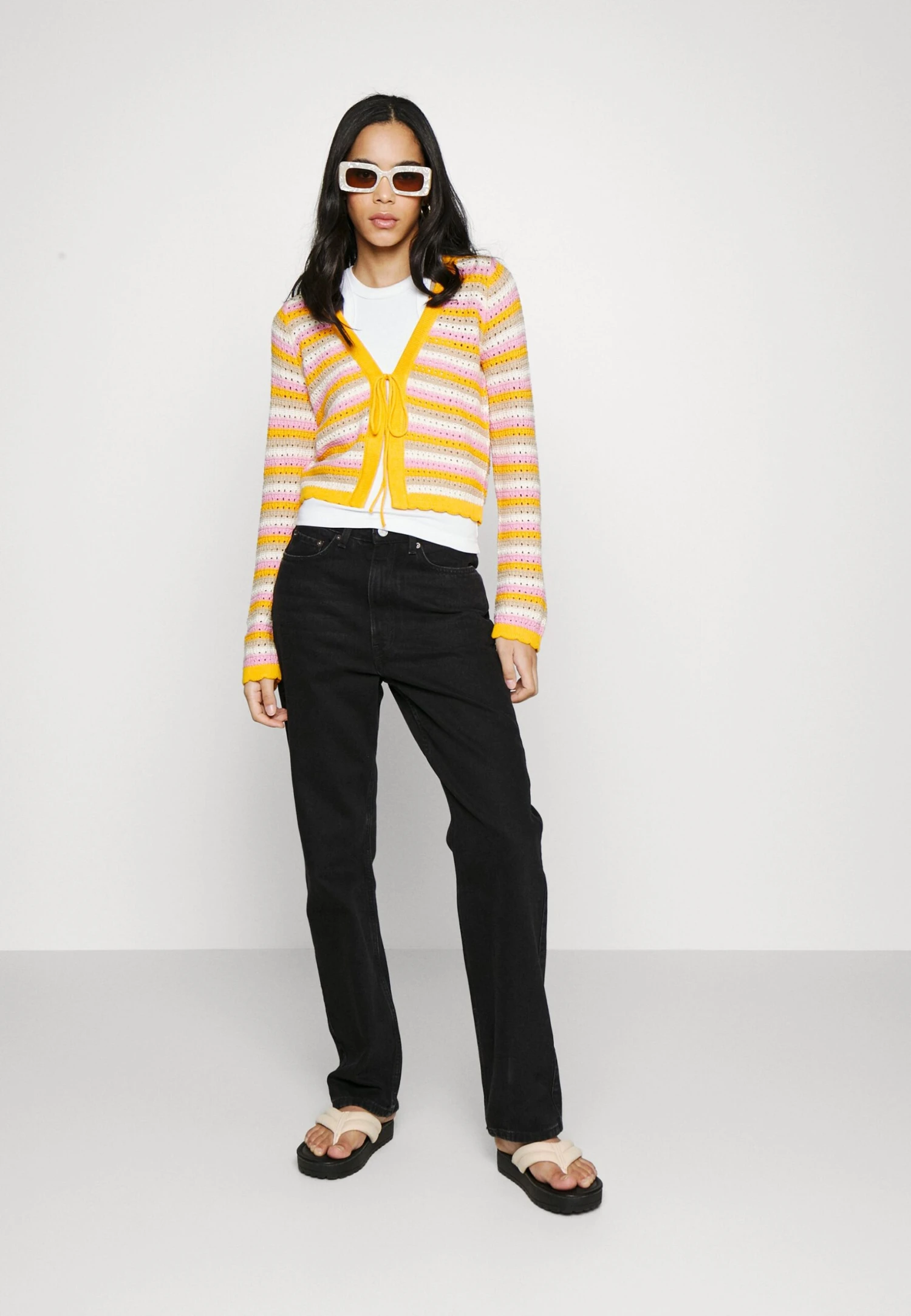 Vero Moda Cardigan - Cardigan - Radiant Yellow/Bonbon/Irish Cream /Birch 4 Vero Moda Cardigan - Cardigan - Radiant Yellow/Bonbon/Irish Cream /Birch - Image 2